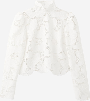 MANGO Blouse in White: front