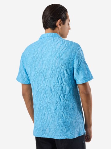 Fit confort Chemise 'Resort' Denim Factory en bleu