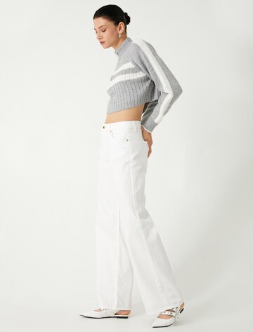 Koton Gebreid vest in Grijs