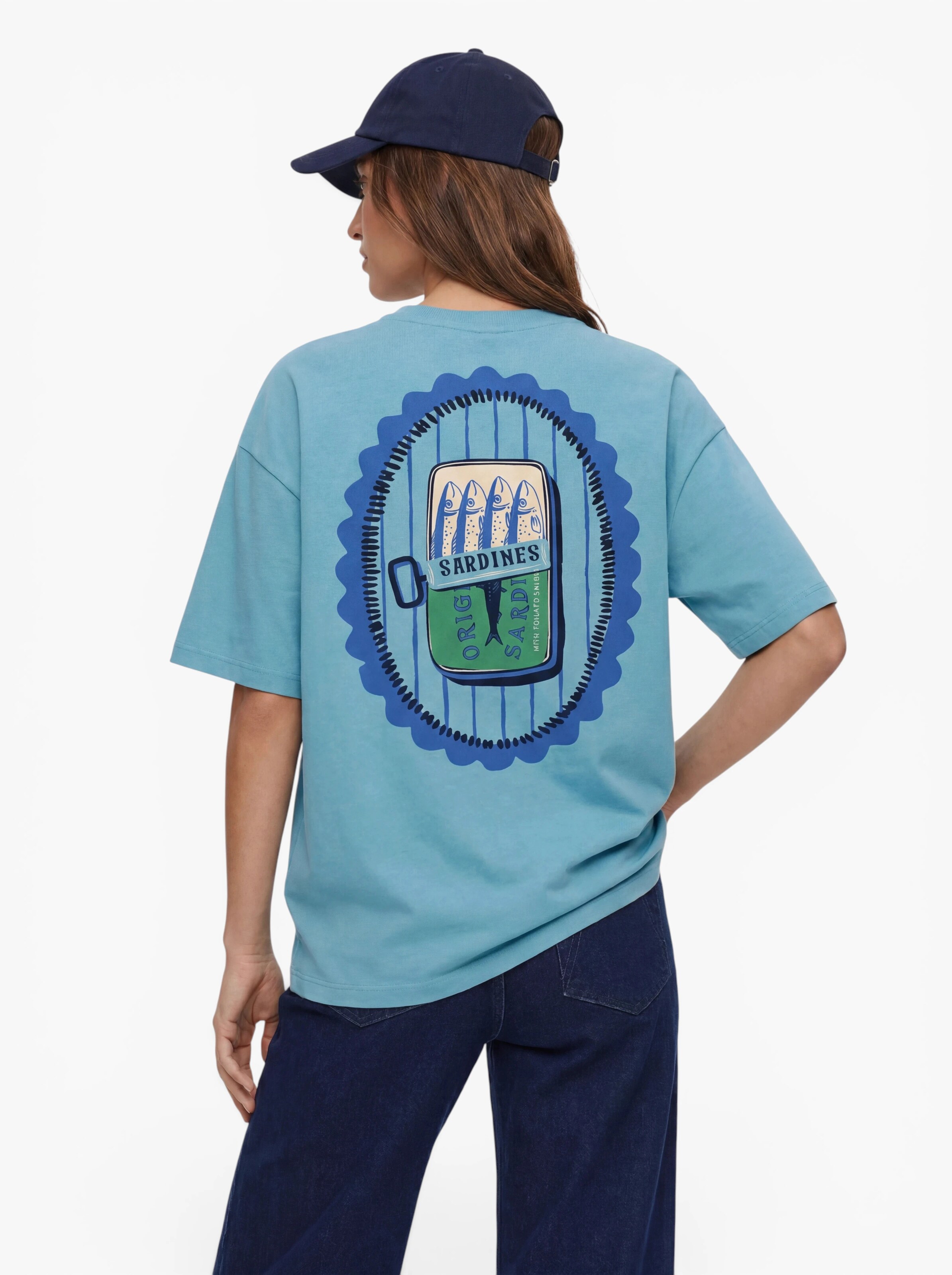 ONLY T-Shirt in Blau