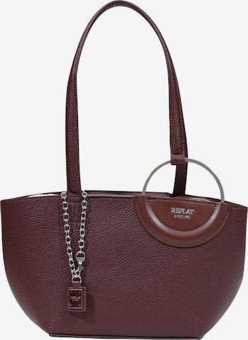 REPLAY - Bolso de hombro 'HAMMERED SYNTHETIC FW01C7.000.A7243S' en rojo: frente