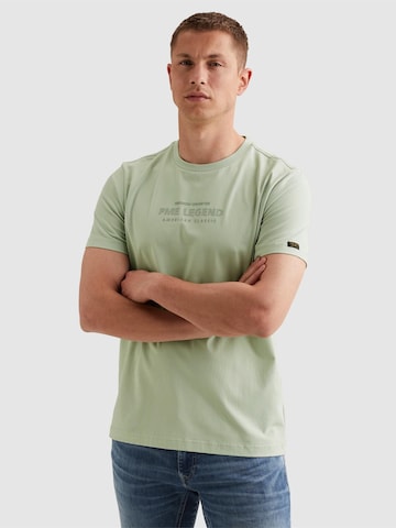 PME Legend Shirt 'PME LEGEND - T-shirt in cotton jersey with artwork' in Green: front