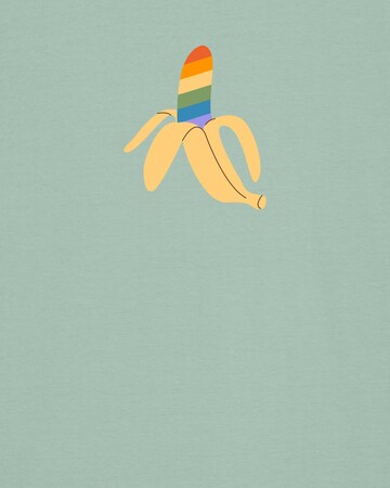 T-Shirt ' Rainbow Banana ' Watapparel en vert