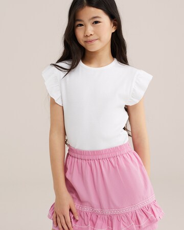 WE Fashion Shirt in Wit: voorkant