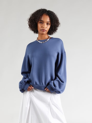 MSCH COPENHAGEN Sweatshirt 'Brionna Ima Q' i blå: framsida