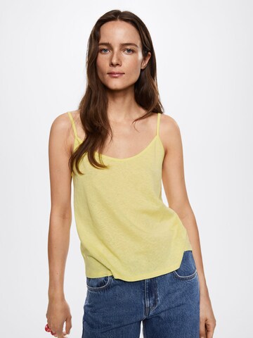 MANGO Top 'LIDAS' in Yellow: front