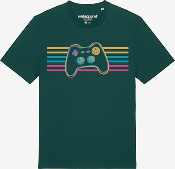 T-Shirt ' Retro Joystick ' Watapparel en vert : devant