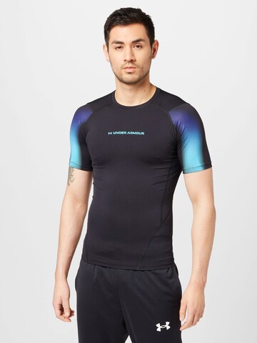 UNDER ARMOUR Performance shirt 'Novelty' in Black: front