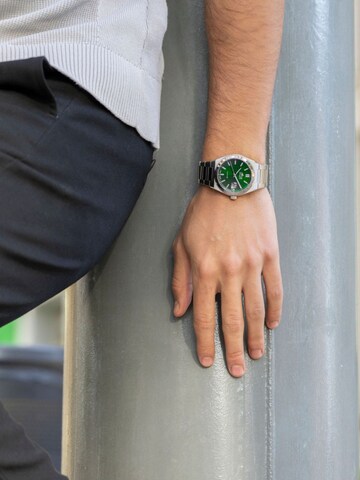 Lotus Analoog horloge in Groen