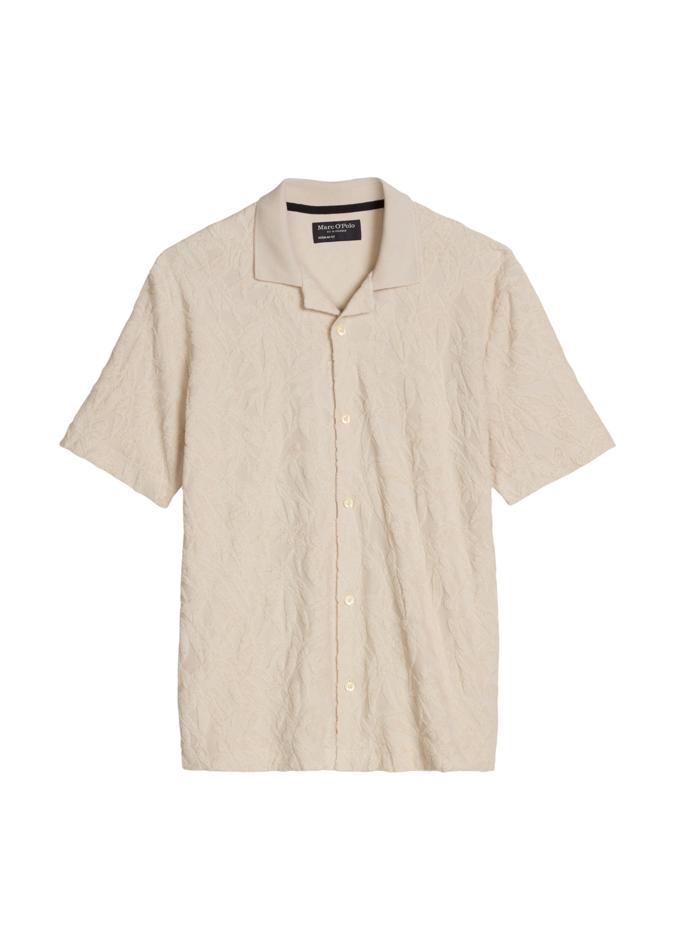 Coupe regular Chemise Marc O'Polo en beige : devant