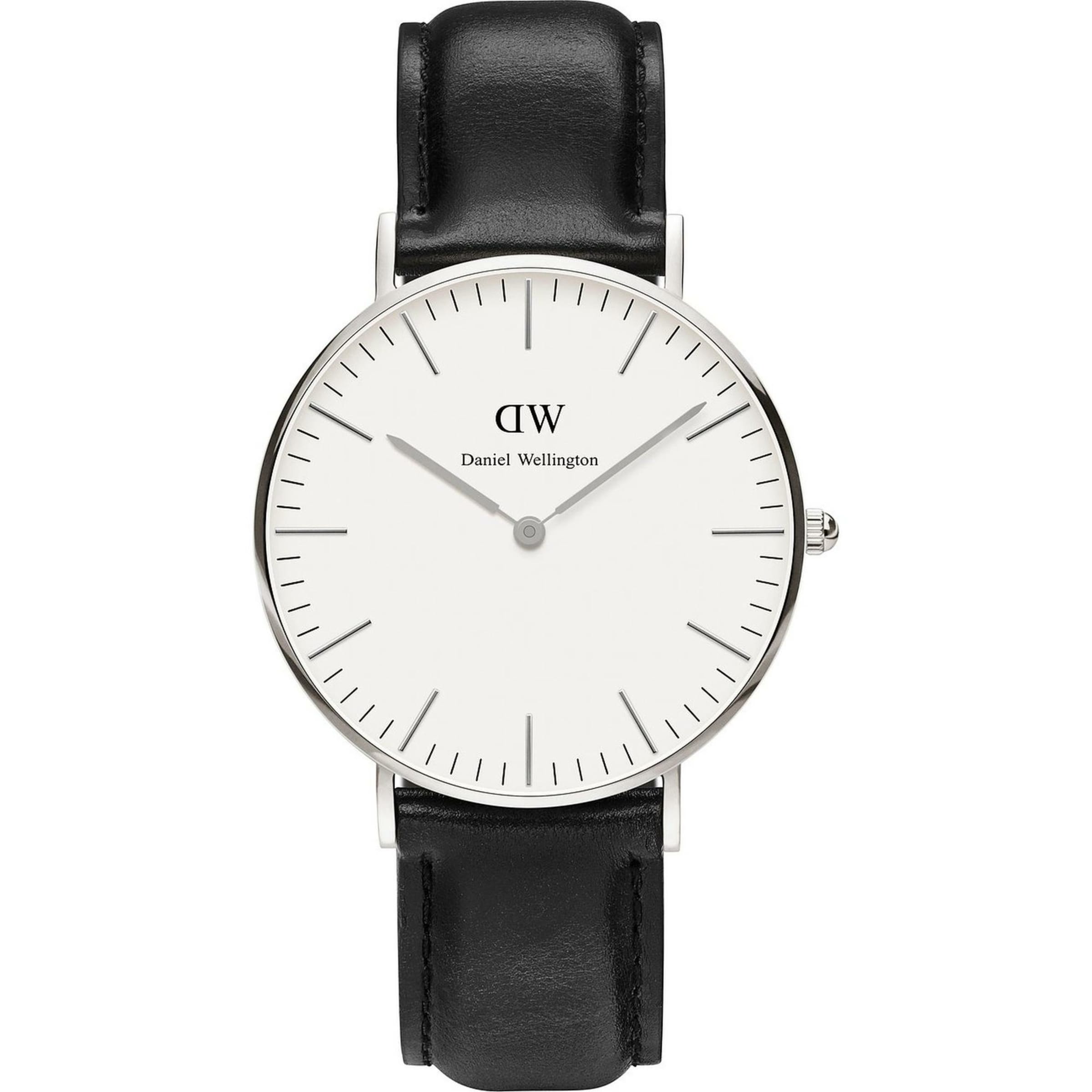 Daniel Wellington Uhr in Schwarz: Vorderseite