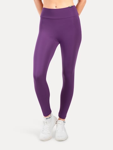Smilodox Slimfit Leggings in Lila: voorkant