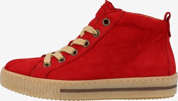 GABOR High-Top Sneakers in Red