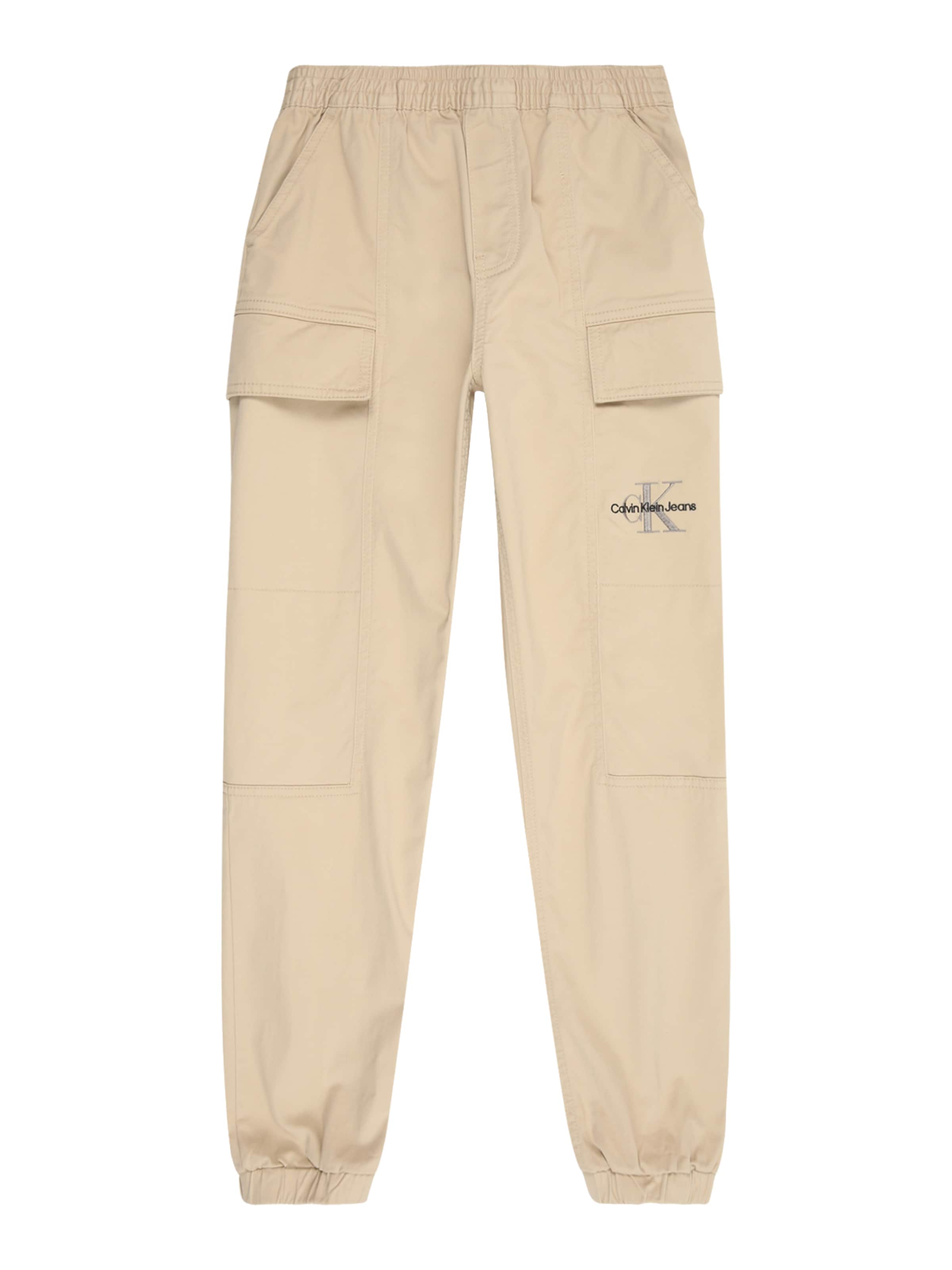 Calvin Klein Jeans Zúžený strih Nohavice 'ESSENTIAL' - Béžová: predná strana