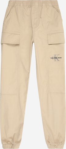 Calvin Klein Jeans Штаны 'ESSENTIAL' в Бежевый: спереди