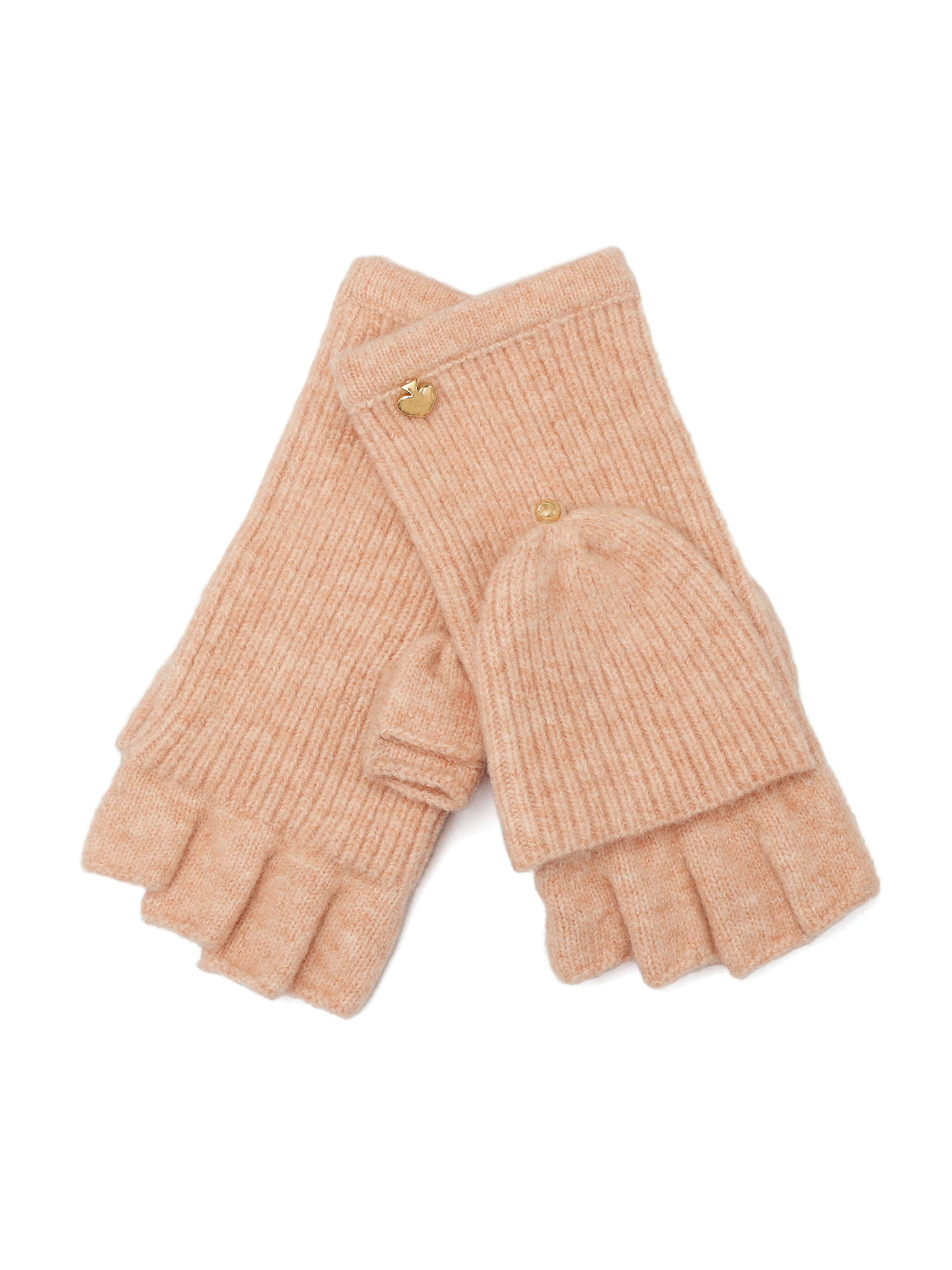 Kate Spade - Guantes sin dedos 'New York' en naranja