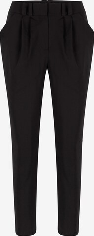 NIFE Pleat-Front Pants in Black: front