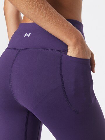 UNDER ARMOUR Skinny Urheiluhousut 'Meridian' värissä lila