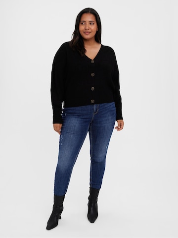 Vero Moda Curve Knit Cardigan 'Lea' in Black