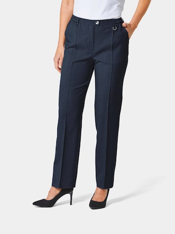 Regular Pantalon 'Carla' Goldner en bleu : devant