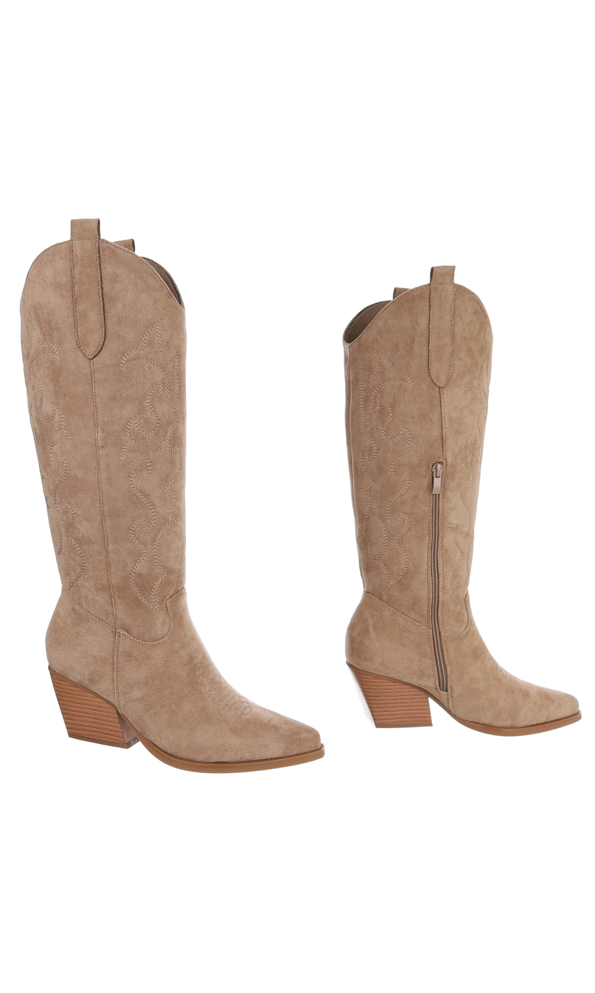 Ital-Design Cowboy Boots in Brown