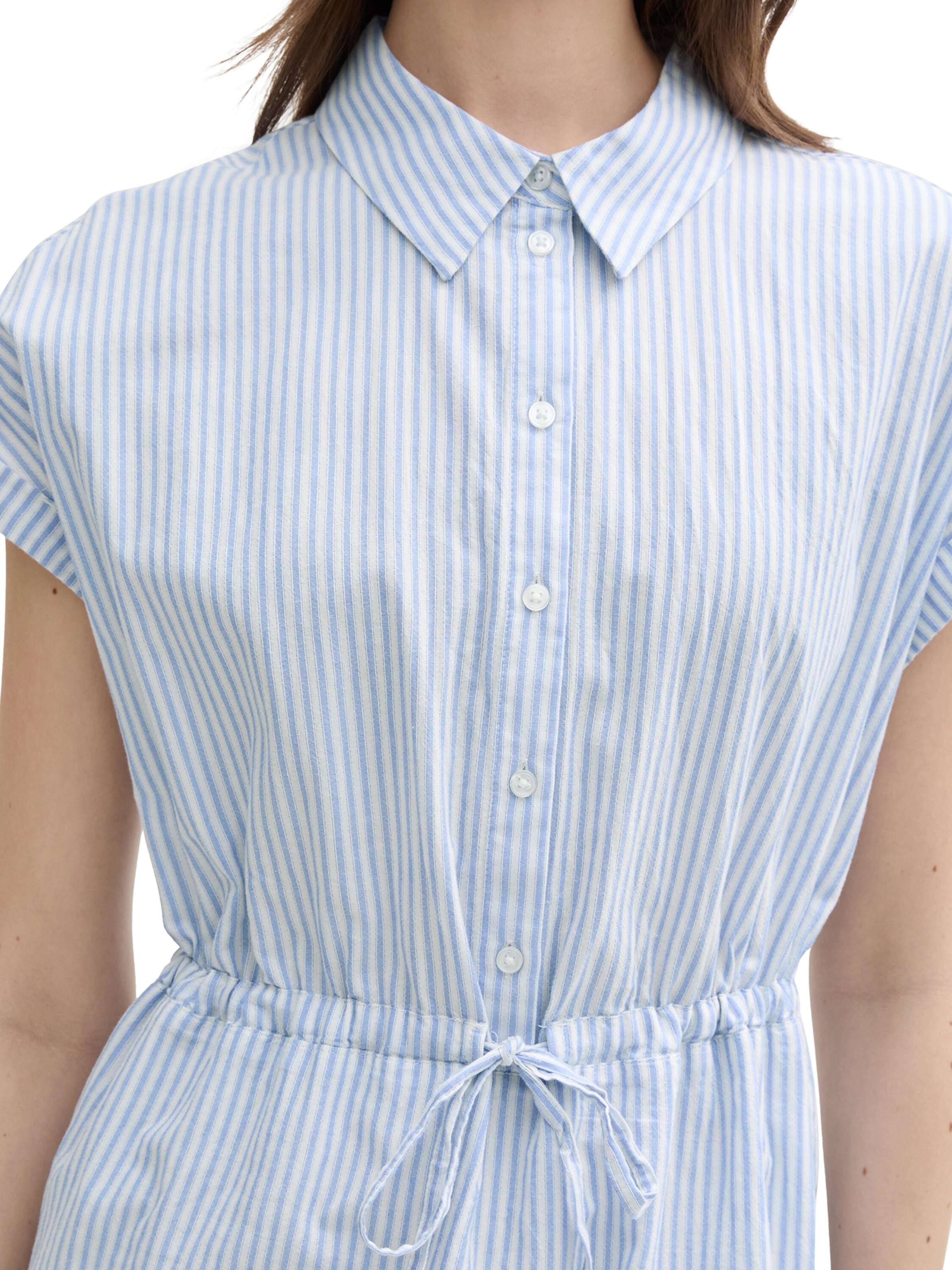 TOM TAILOR DENIM Skjortklänning i blå