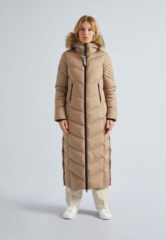 Cappotto funzionale ' Vector ' di JACK1T in beige: frontale