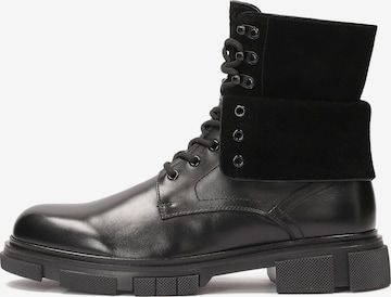 Kazar Lace-Up Boots in Black: front