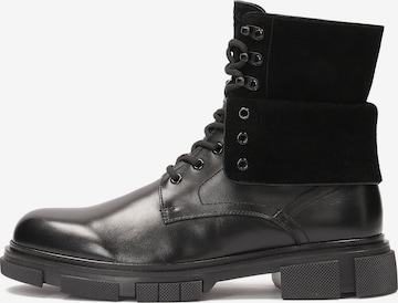 Kazar - Botas com atacadores em preto: frente