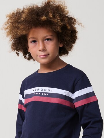 KOROSHI T-shirt i blå