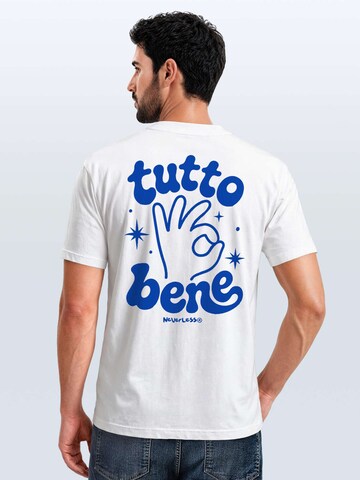Neverless Shirt 'Tutto Bene' in White: front