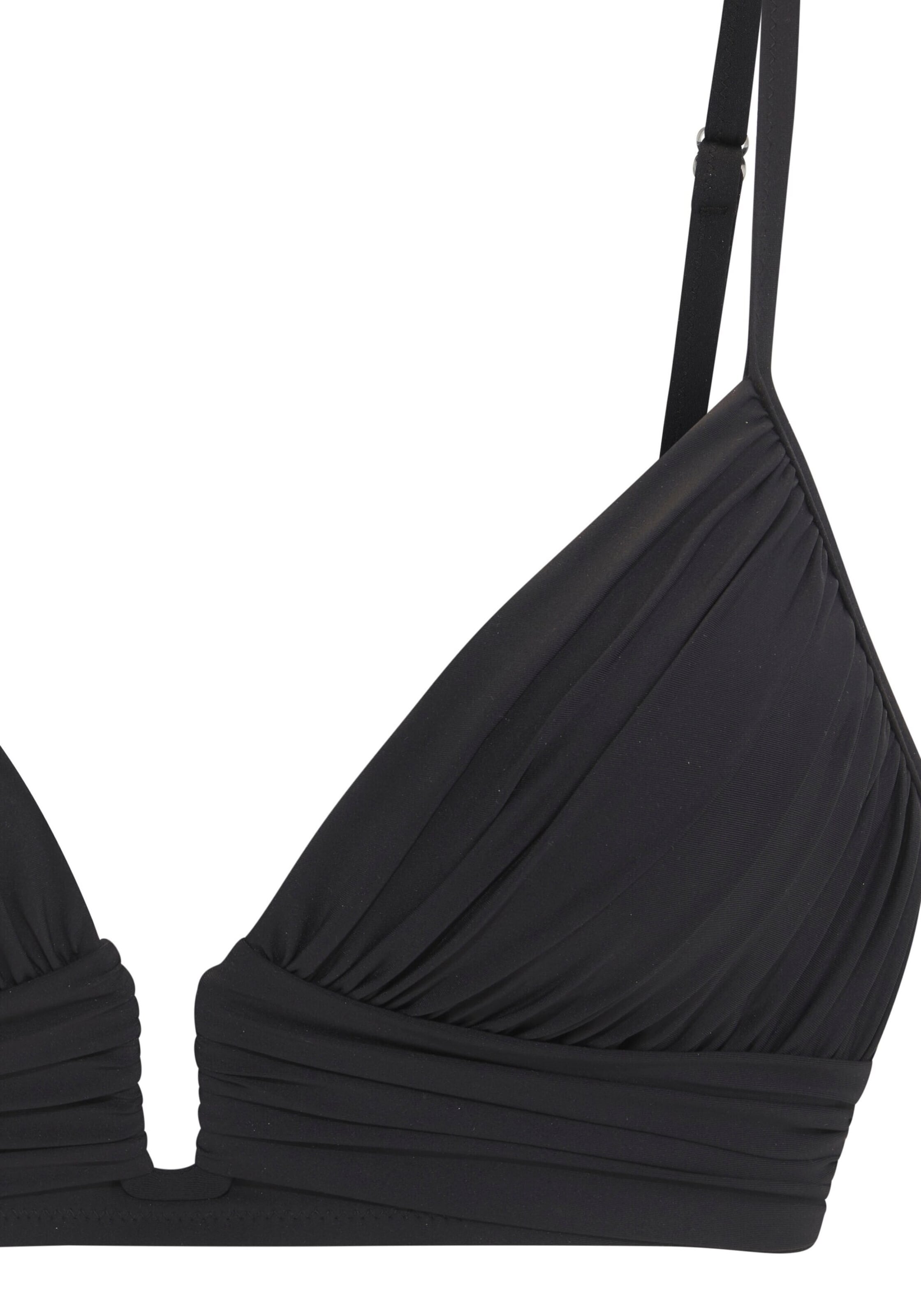 LASCANA Triangel Bikini in Schwarz