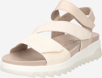 GABOR Strap Sandals in Beige: front