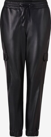 Regular Pantalon cargo Rich & Royal en noir : devant