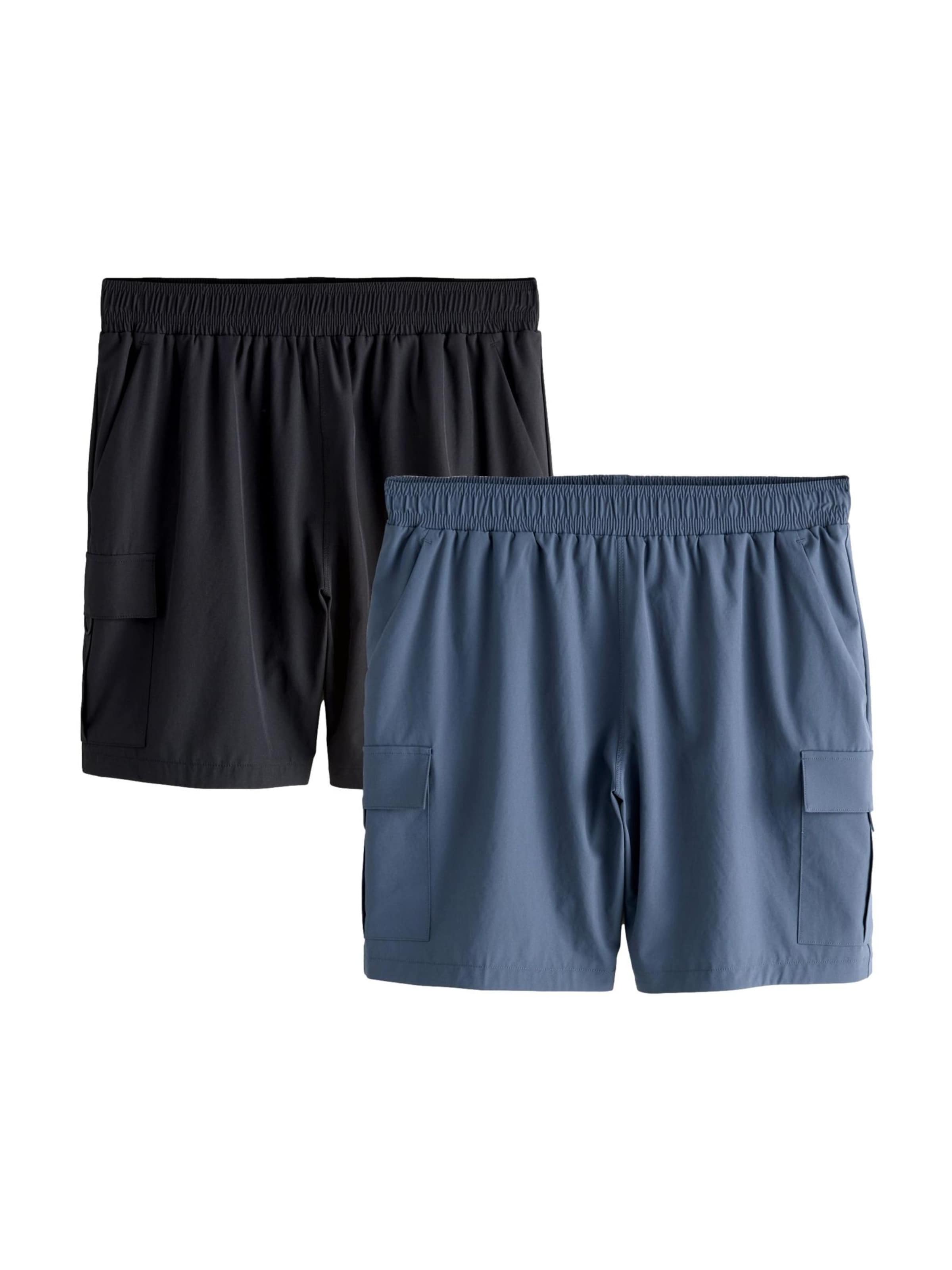Regular Pantalon fonctionnel 'Active Cargo Gym' Next en bleu : devant