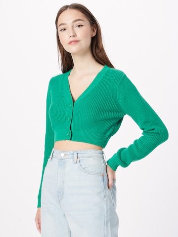 Tally Weijl Knit Cardigan in Green: front