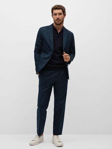 MANGO MAN Slim fit Colbert 'Dakar' in Blauw