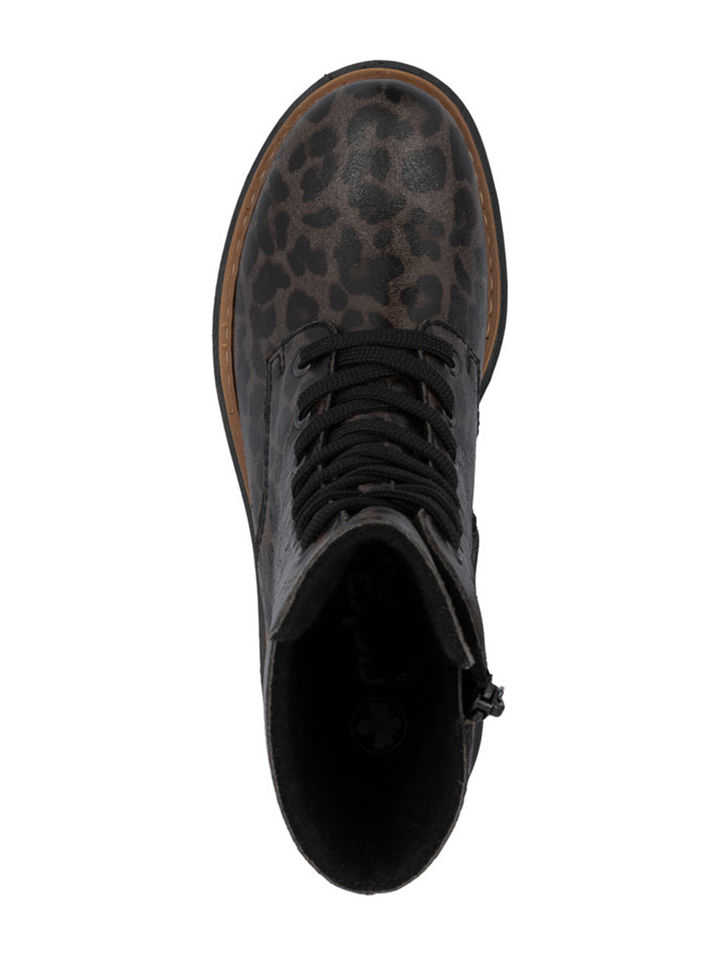 Rieker Lace-Up Ankle Boots in Brown