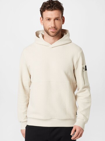 Calvin Klein Sweatshirt in Beige: front