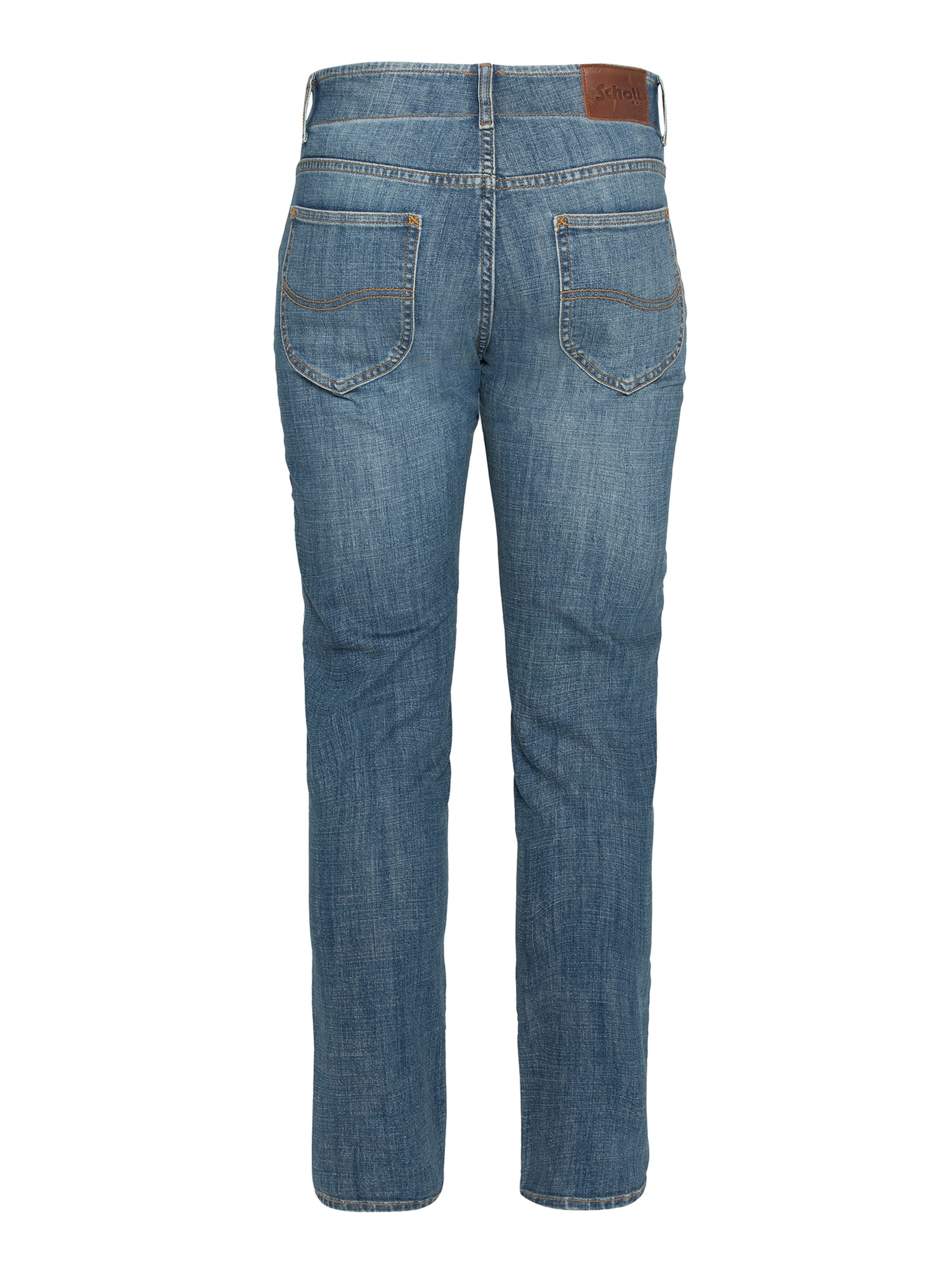 Coupe slim Jean Schott NYC en bleu