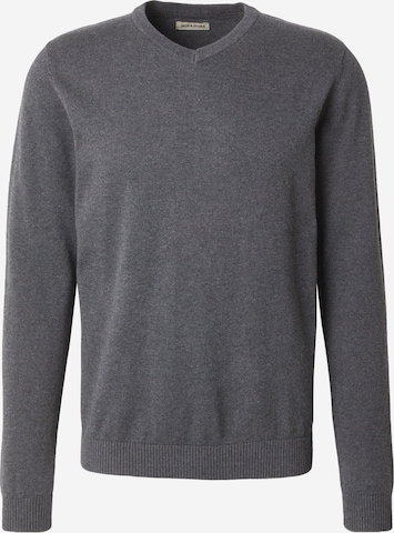 JACK & JONES Sweater in Grey: front