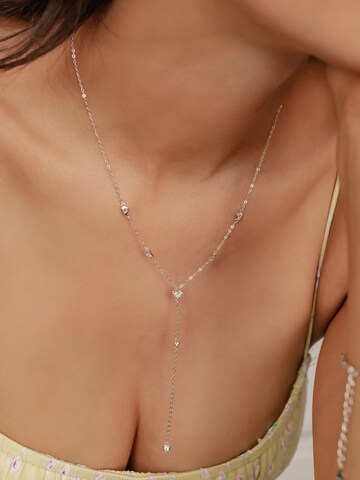 Hey Happiness Kette 'Cherish' in Silber: Vorderseite