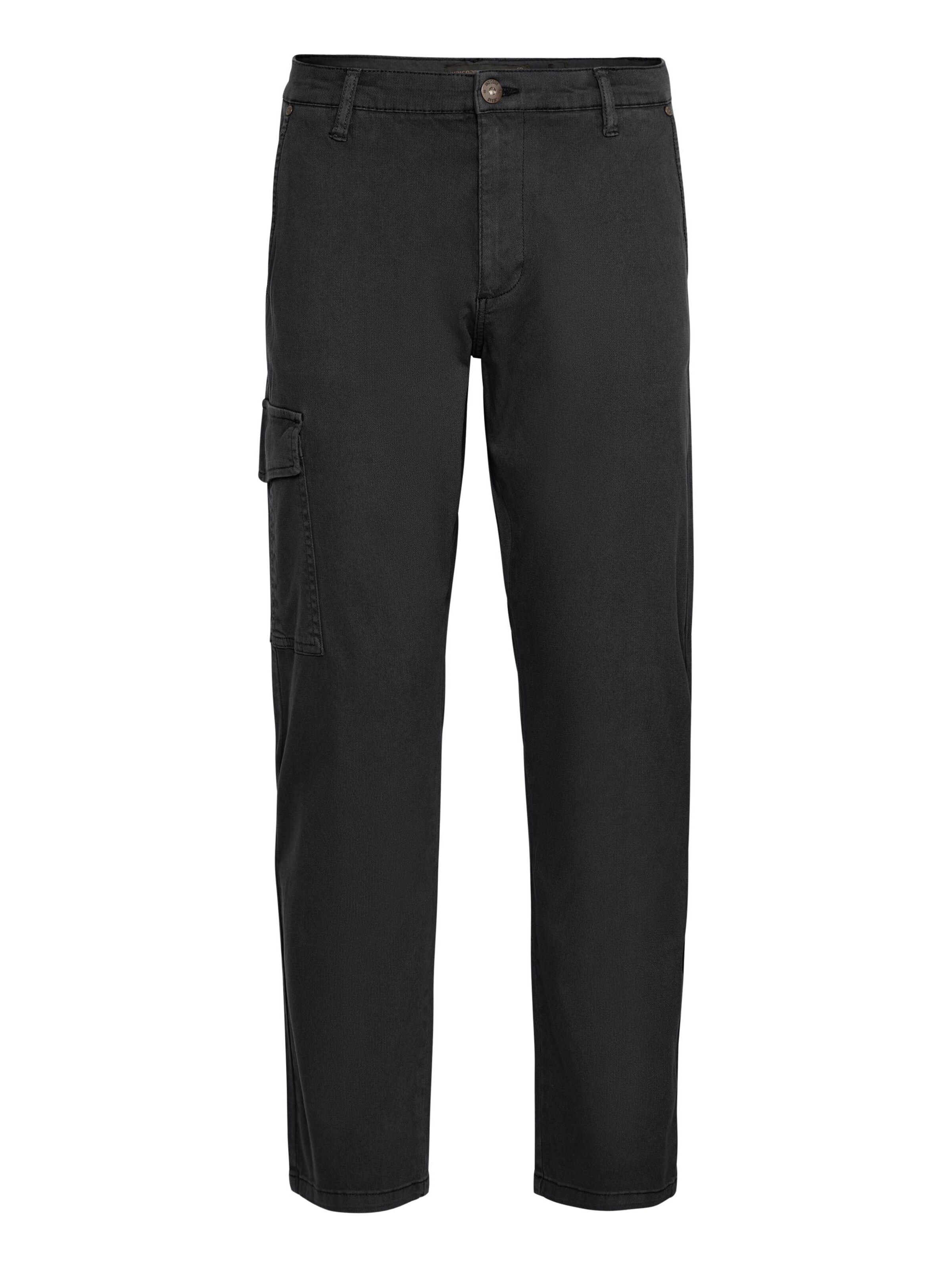 INDICODE JEANS Cargohose in Schwarz: Vorderseite
