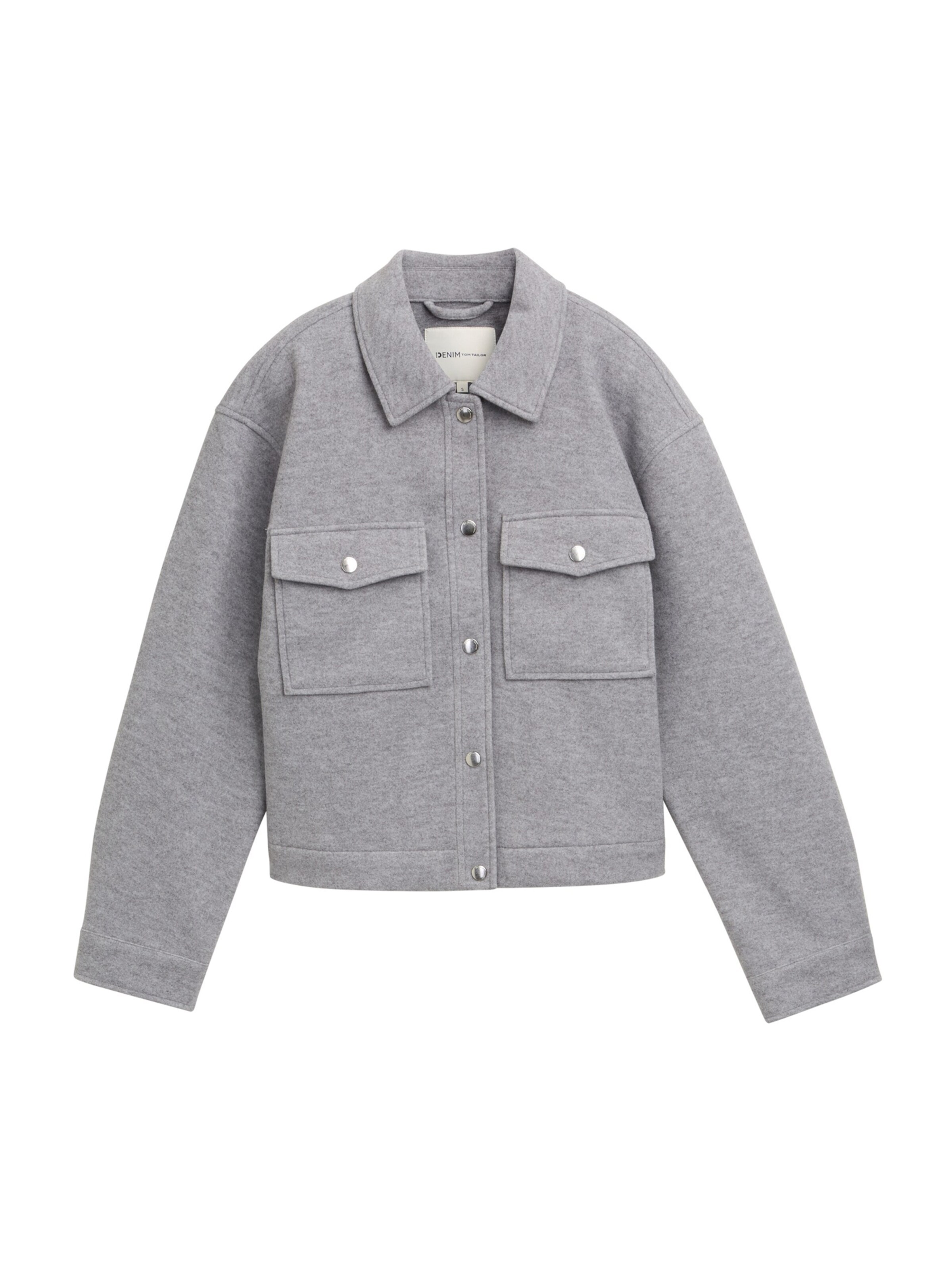 TOM TAILOR DENIM Kurtka przejściowa w kolorze szary: przód