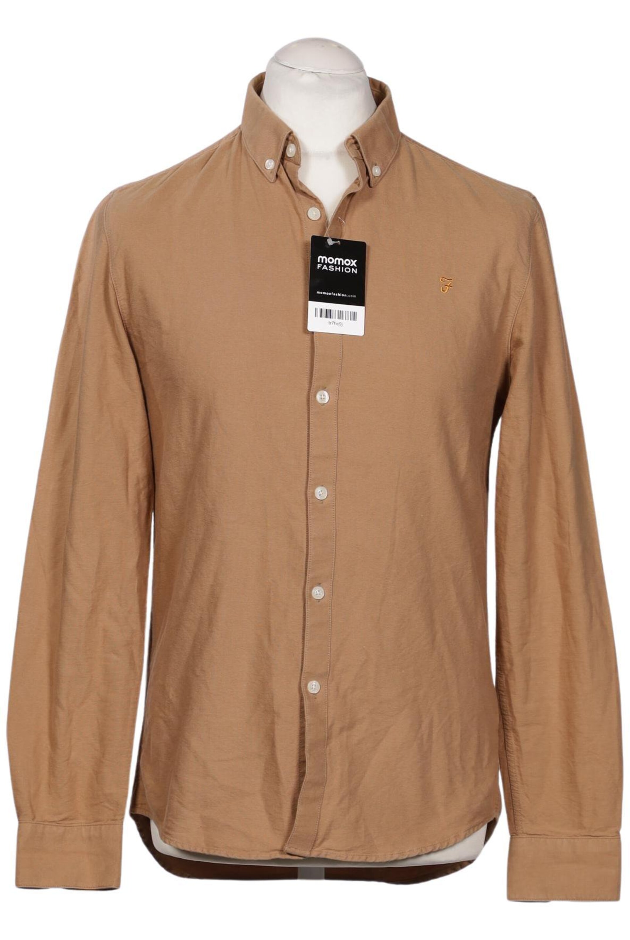 FARAH Button Up Shirt in M in Beige: front