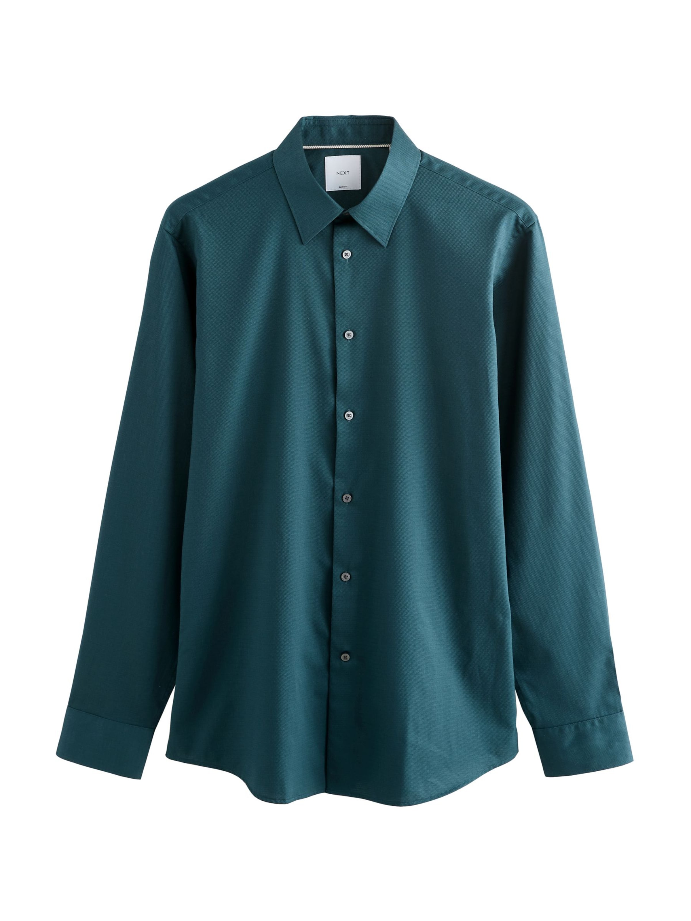 Next Slim fit Skjorta i grön: framsida