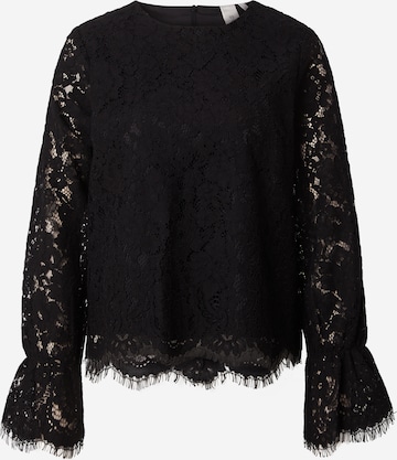Camicia da donna 'YASPerla' di YAS in nero: frontale