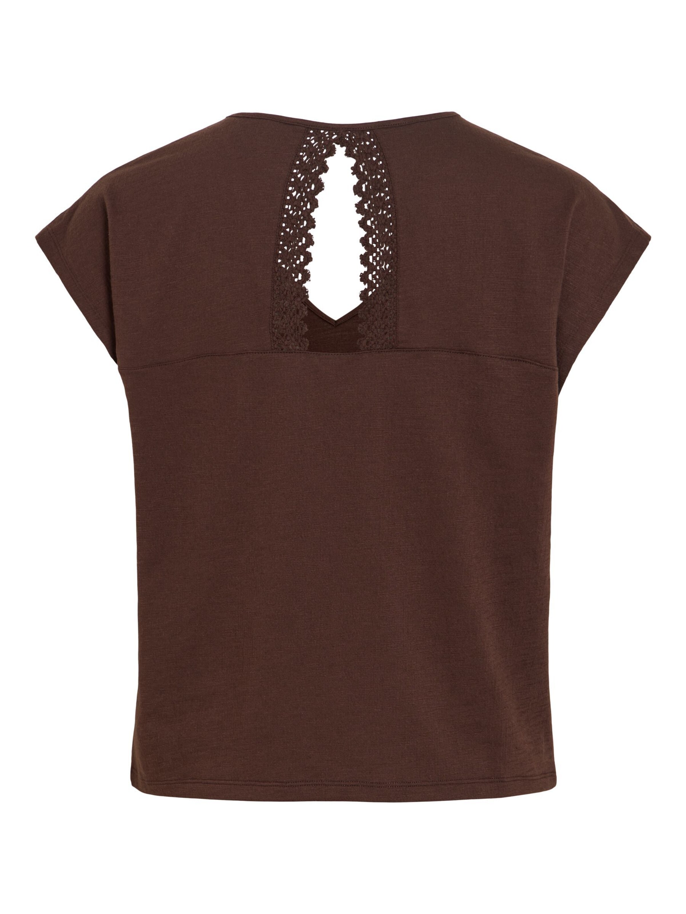 VILA Shirt 'VISyma' in Brown