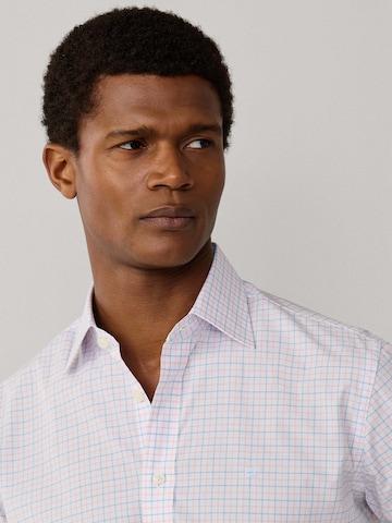 Coupe regular Chemise 'POPLIN TATTERSALL' Hackett London en blanc