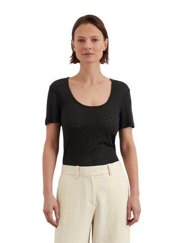 T-shirt Marc O'Polo en noir : devant